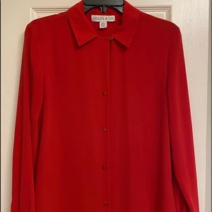 Red blouse size 8